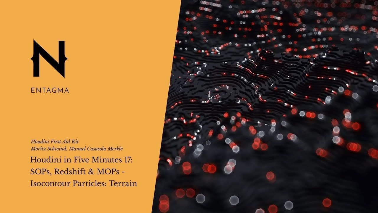 Houdini In Five Minutes 17: SOPs, Redshift & MOPs - Isocontours: Setting Up The Terrain image